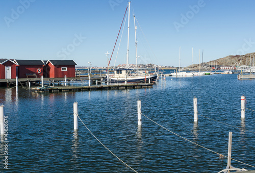 sweden westcoast outside Gothenburg beutiful little harbour photo