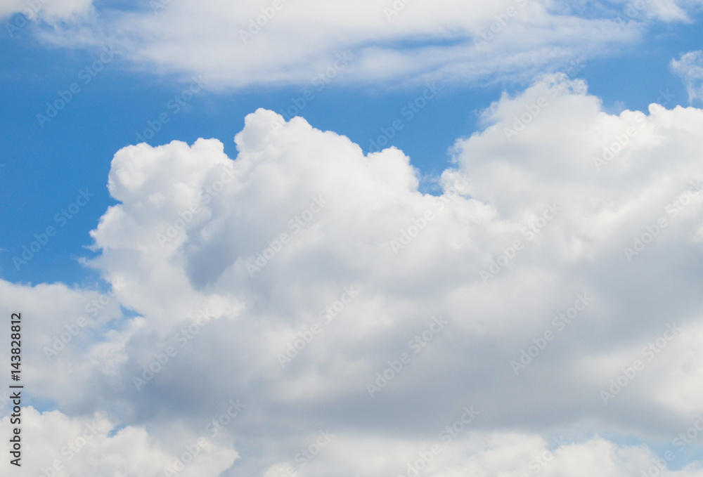 Blue sky with white and grey clouds. Blue sky with white and grey clouds.