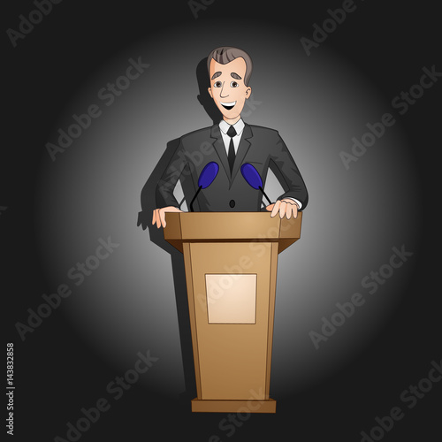 President speech from tribune
