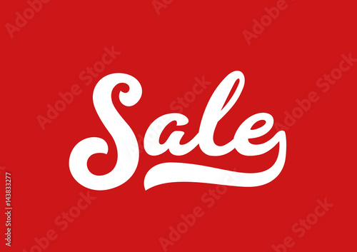 Sale calligraphic text logo vector Lettering composition.