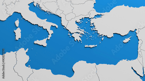 Fototapeta 3D Europe map
