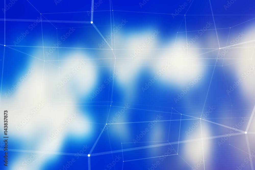 Obraz premium Abstract scientific blurred background with grid structure