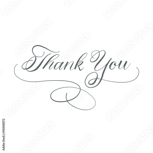 Thank You - hand calligraphy