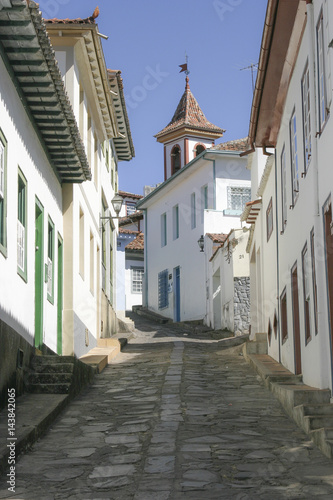 Streets of Diamantina with historial buildings