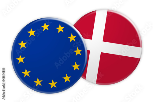 News Concept: EU Flag Button On Denmark Flag Button, 3d illustration on white background Free Download News Concept: EU Flag Button On Denmark Flag Button, 3d illustration on white background - GFXLoad