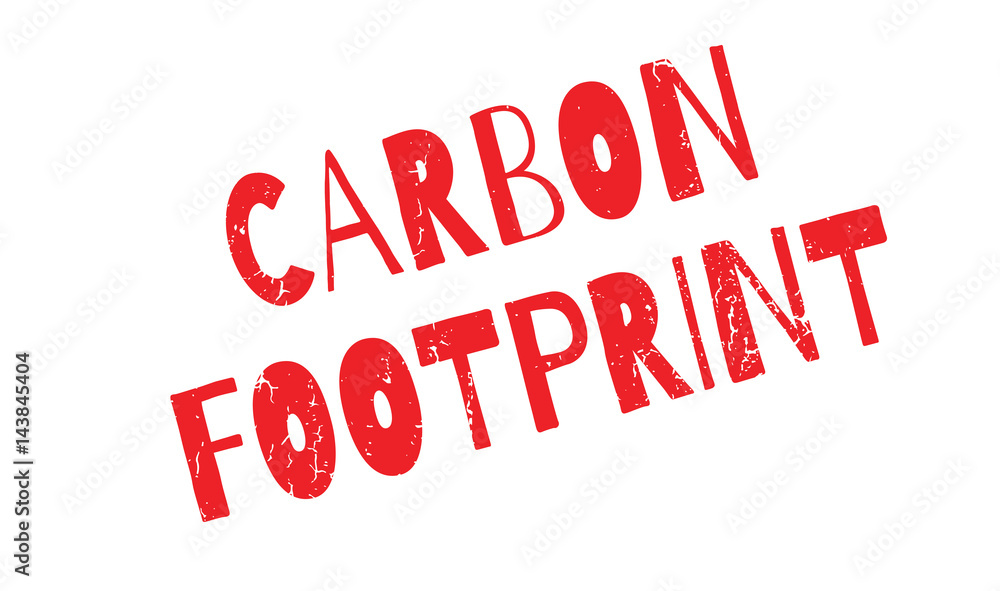Carbon Footprint rubber stamp. Grunge design with dust scratches. Effects can be easily removed for a clean, crisp look. Color is easily changed.