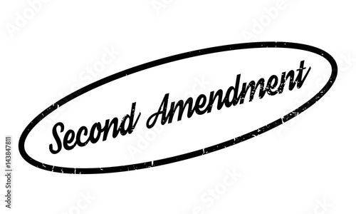 Second Amendment rubber stamp. Grunge design with dust scratches. Effects can be easily removed for a clean, crisp look. Color is easily changed.