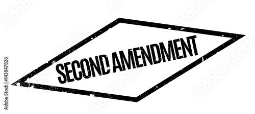Second Amendment rubber stamp. Grunge design with dust scratches. Effects can be easily removed for a clean, crisp look. Color is easily changed.