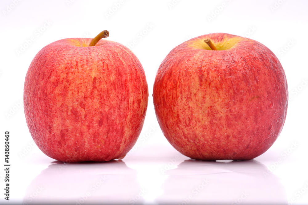 apple on white background apple on white background
