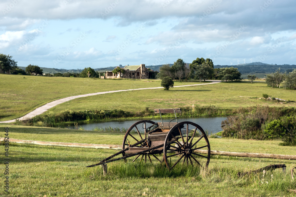 Sunny day in the countryside of Uruguay