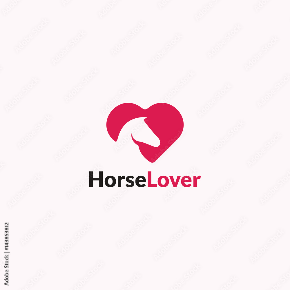 Horse Lover logo, Horse Farm logo template designs