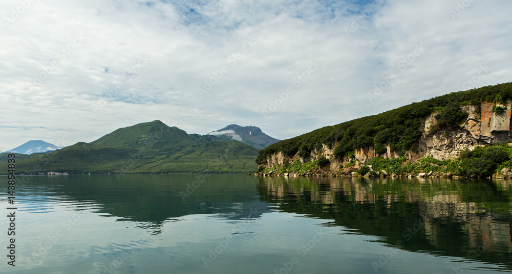 Kurile Lake is caldera and crater lake in Eastern Volcanic Zone of Kamchatka