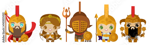 cute tiny greek warriors