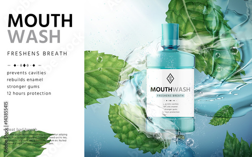 mouthwash product ad