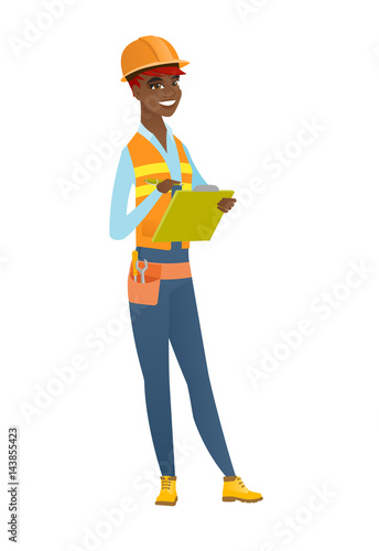 Confident building inspector with clipboard. © Visual Generation