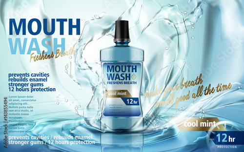 mouthwash product ad