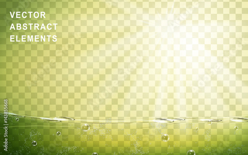 light green fluid element