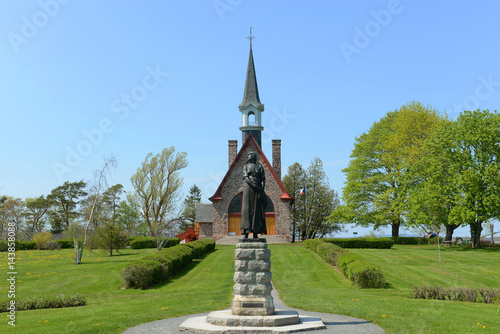 Memorial Church in Grand-Pré National Historic Site, Wolfville, Nova Scotia, Canada. Grand-Pré area is a center of Acadian settlement from 1682 to 1755. Now this site is a UNESCO World Heritage Site.