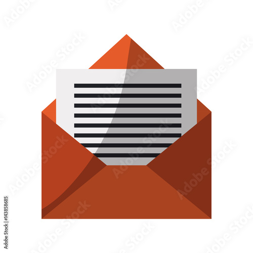 Free Download envelope icon over white background. colorful design. vector illustration - GFXLoad