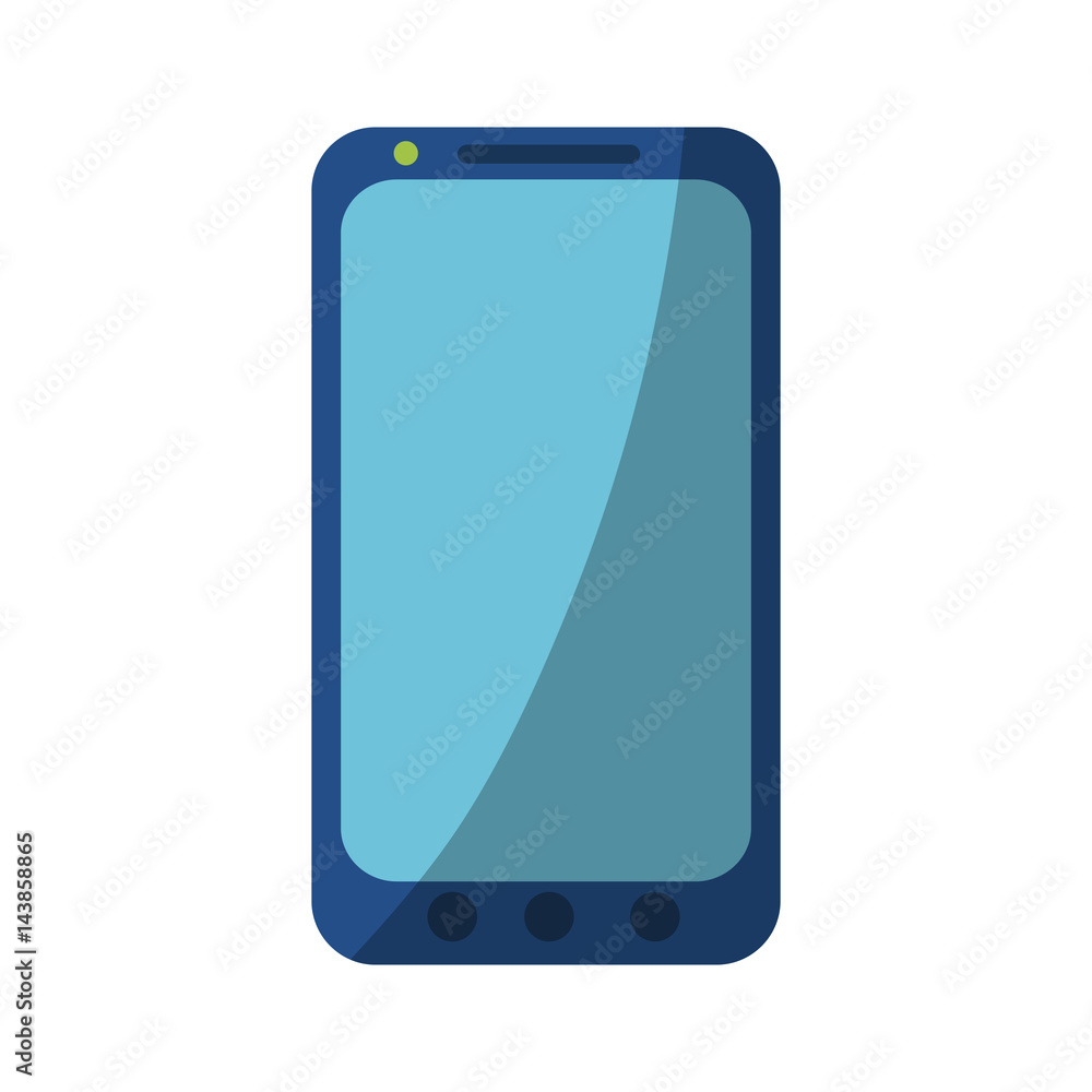 smartphone device icon over white background. colorful design. vector illustration smartphone device icon over white background. colorful design. vector illustration
