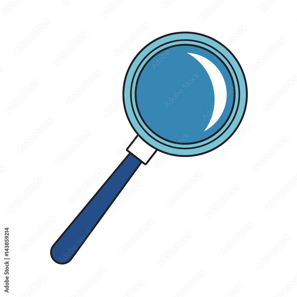 magnifying glass icon over white background. colorful design. vector illustration magnifying glass icon over white background. colorful design. vector illustration
