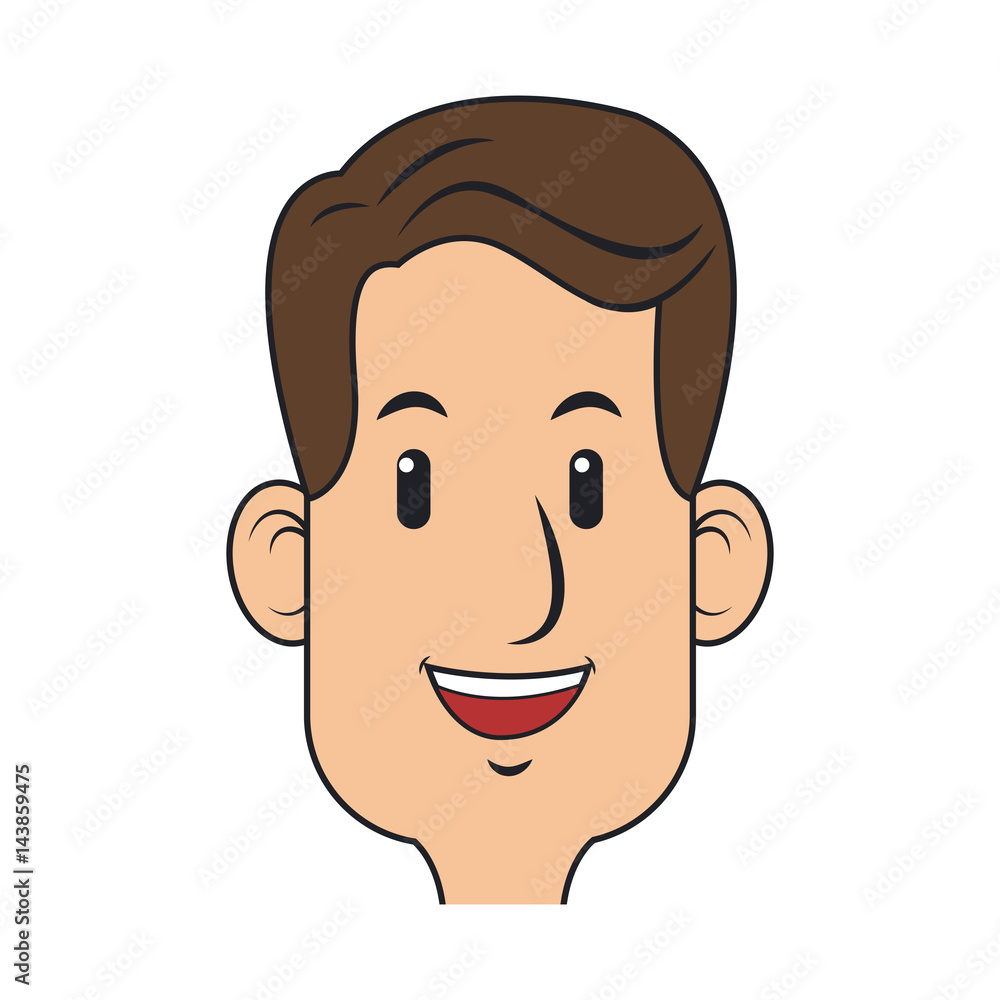 man cartoon icon over white background. colorful design. vector illustration man cartoon icon over white background. colorful design. vector illustration