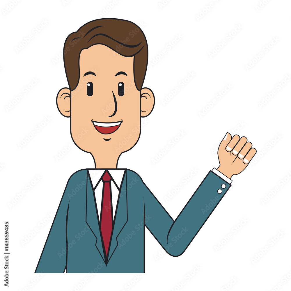 businessman cartoon icon over white background. colorful design. vector illustration businessman cartoon icon over white background. colorful design. vector illustration