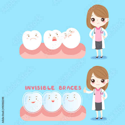 woman dentist with tooth