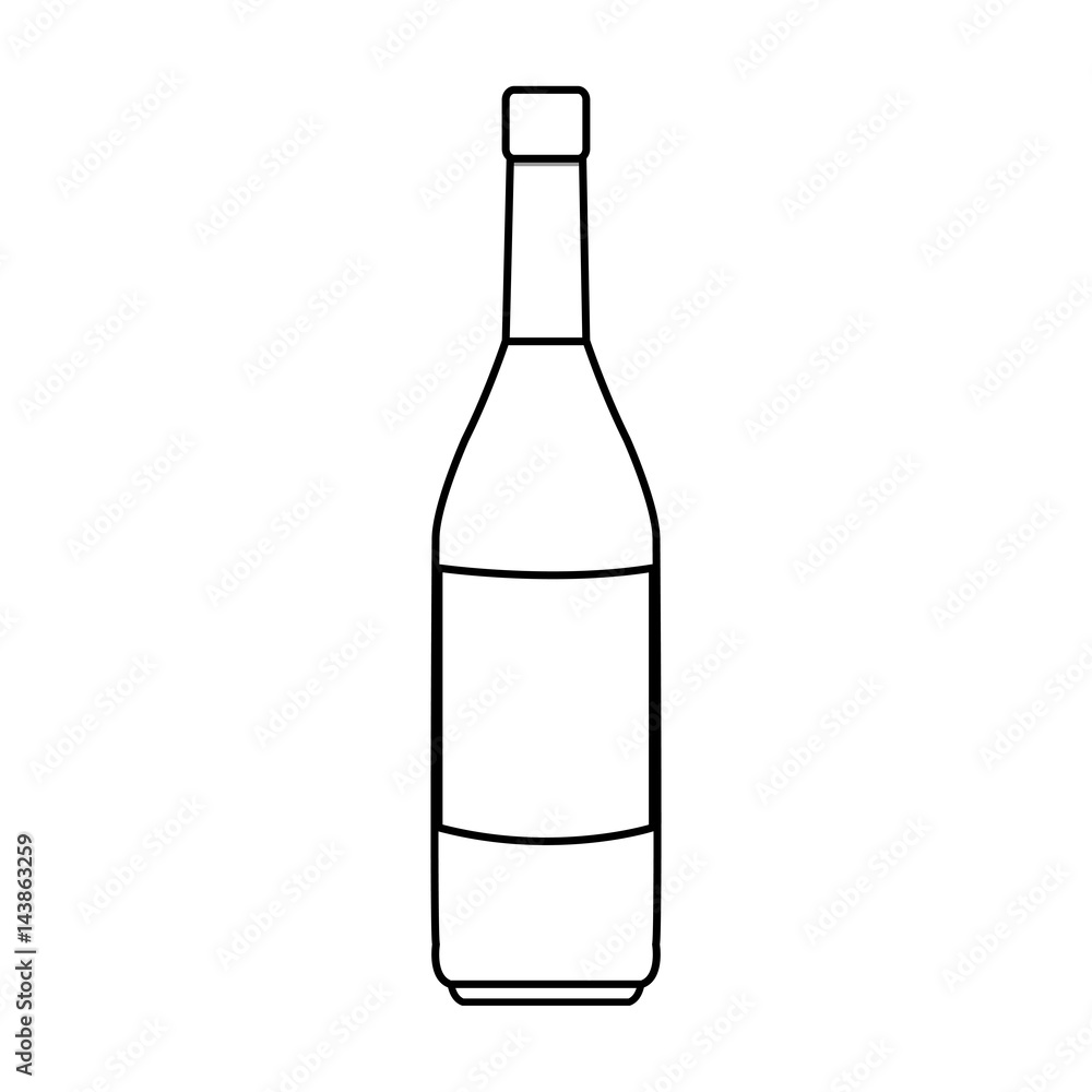 wine bottle icon over white background. vector illustration wine bottle icon over white background. vector illustration