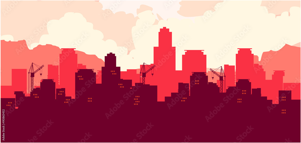 cityscape vector background