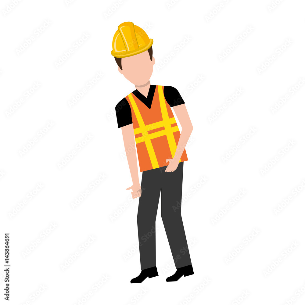 construction worker avatar character construction worker avatar character