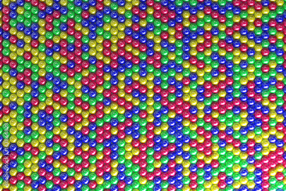 Pattern of coloreful spheres Pattern of coloreful spheres