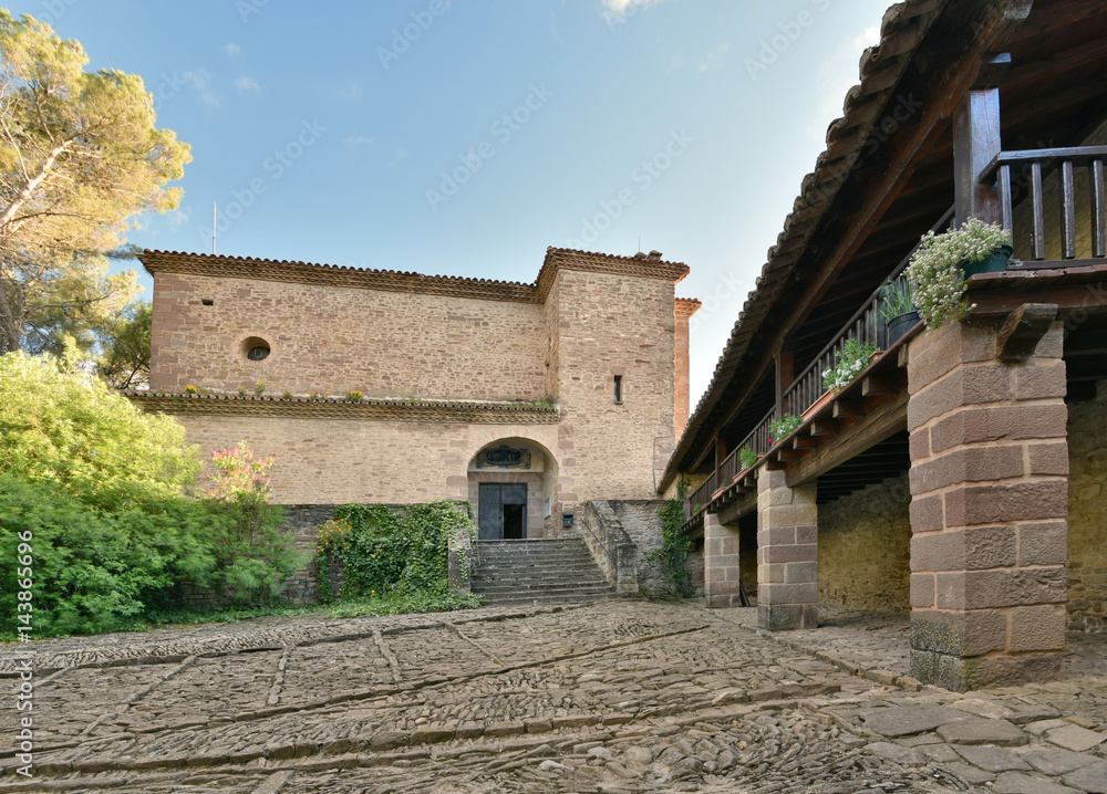 Ancient part of the Castle of Xavier (Castillo de Javier)