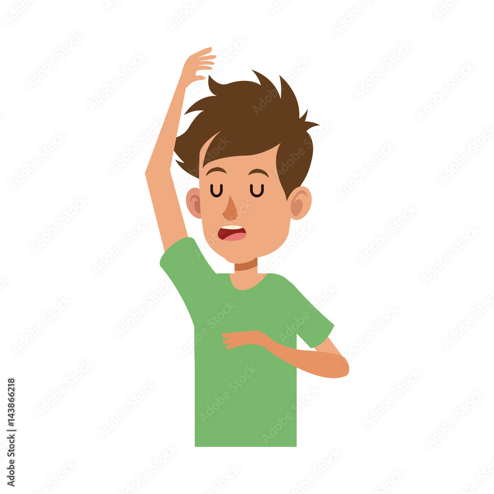 man cartoon icon over white background. colorful design. vector illustration man cartoon icon over white background. colorful design. vector illustration