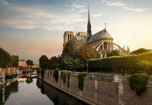 Sunset over Notre Dame