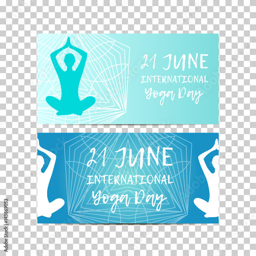 Vintage template design vector illustration of international yoga day. Oriental pattern, vector illustration. Islam, Arabic Indian turkish motifs