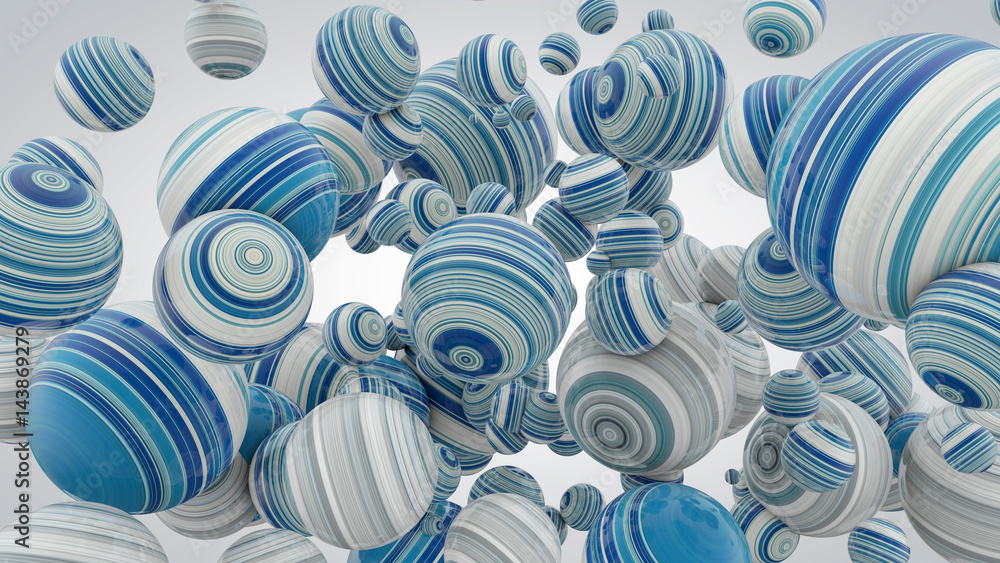 Abstract background with balls, 3D rendering, stretched pixels texture Abstract background with balls, 3D rendering, stretched pixels texture