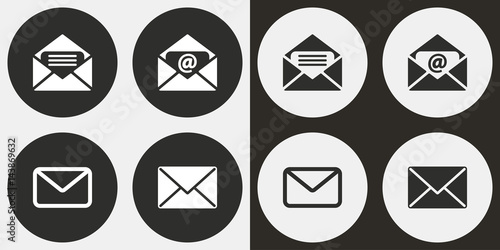Mail icon set.