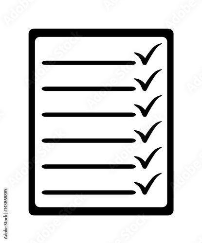 papierowa lista ikona