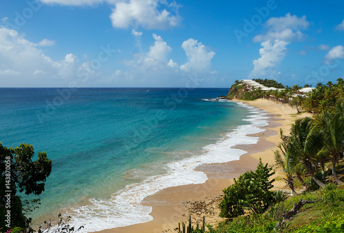 Карибы. Пляж острова Антигуа photo