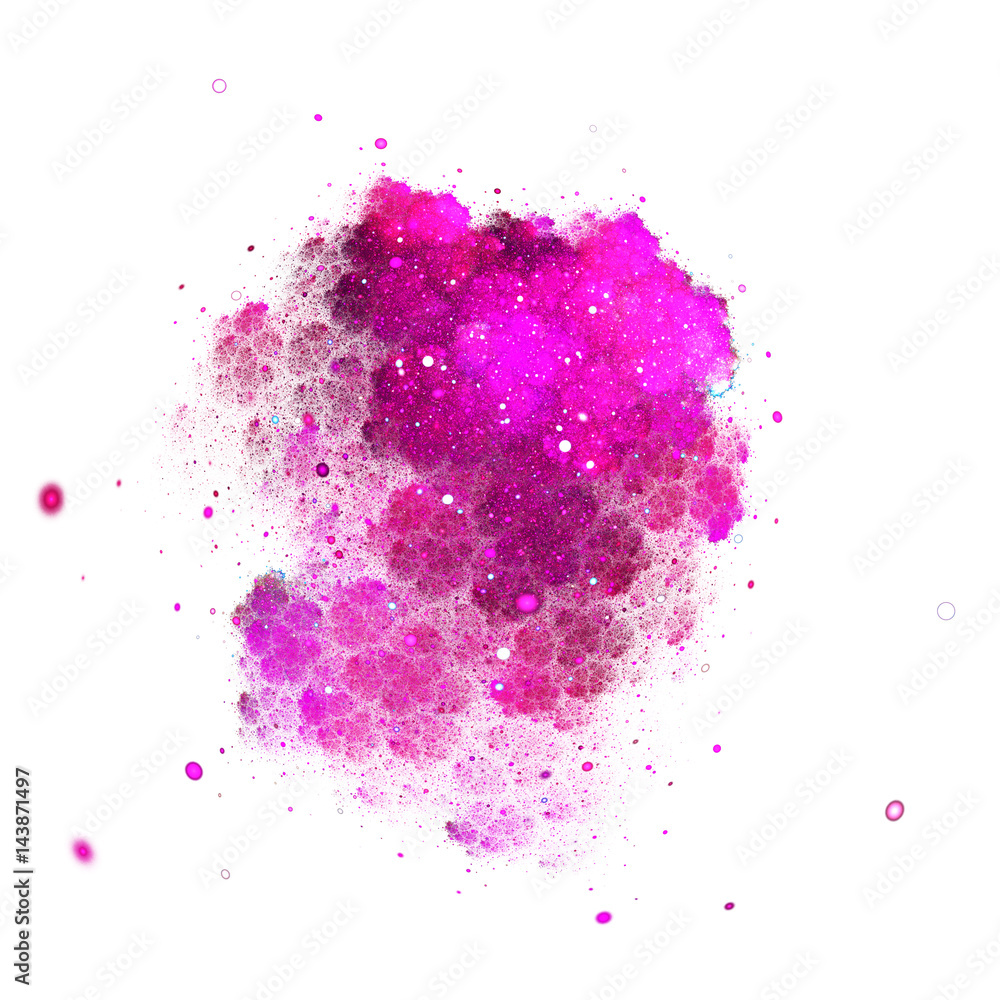 Abstract crimson sparkles and curls on white background. Fantasy fractal texture. Digital art. 3D rendering. Abstract crimson sparkles and curls on white background. Fantasy fractal texture. Digital art. 3D rendering.