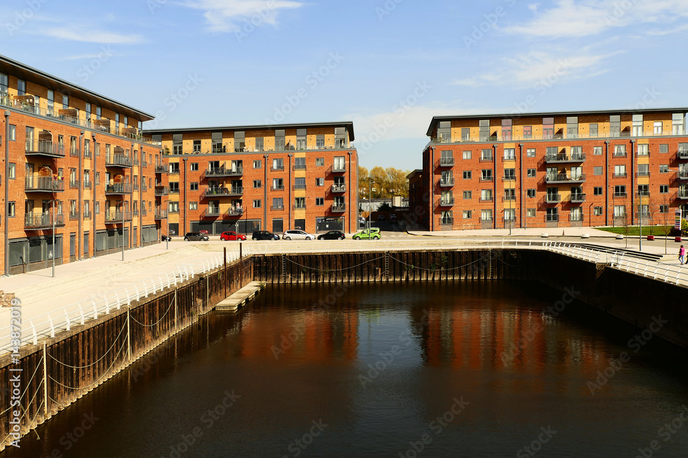 new buildings in old dock area