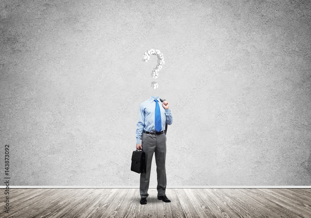 Obraz premium He is always thinking about money