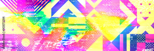 Colourful glitch abstract background
