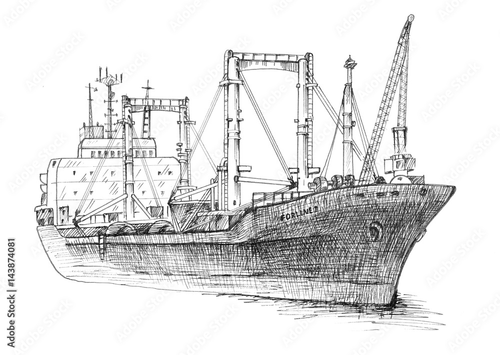 Cargo ship, reefer Forward