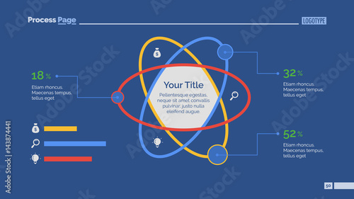 Atom Percentage Chart Slide Template