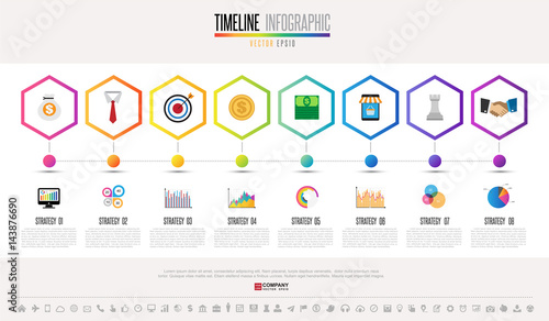 Timeline Infographics Design Template