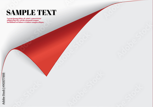 Wrapped a sheet of paper.white.transparent wrapped.poster for advertising.
