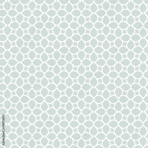 Seamless light blue and white ornament. Modern geometric pattern with repeating elements