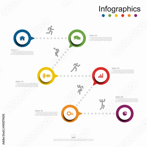 Infographic design template with place for your data. Vector.